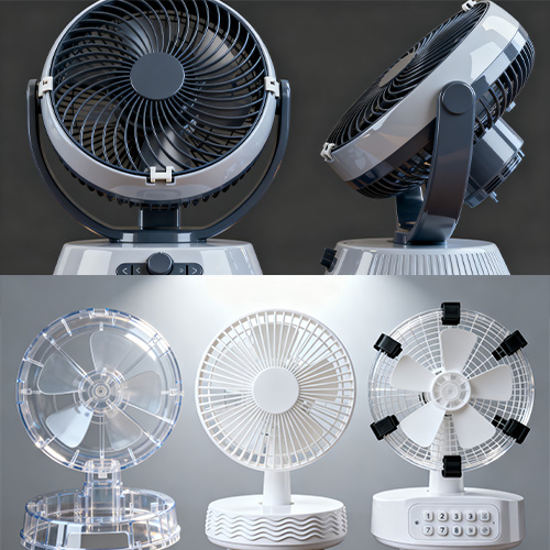 Pencetakan kipas meja suntikan plastik